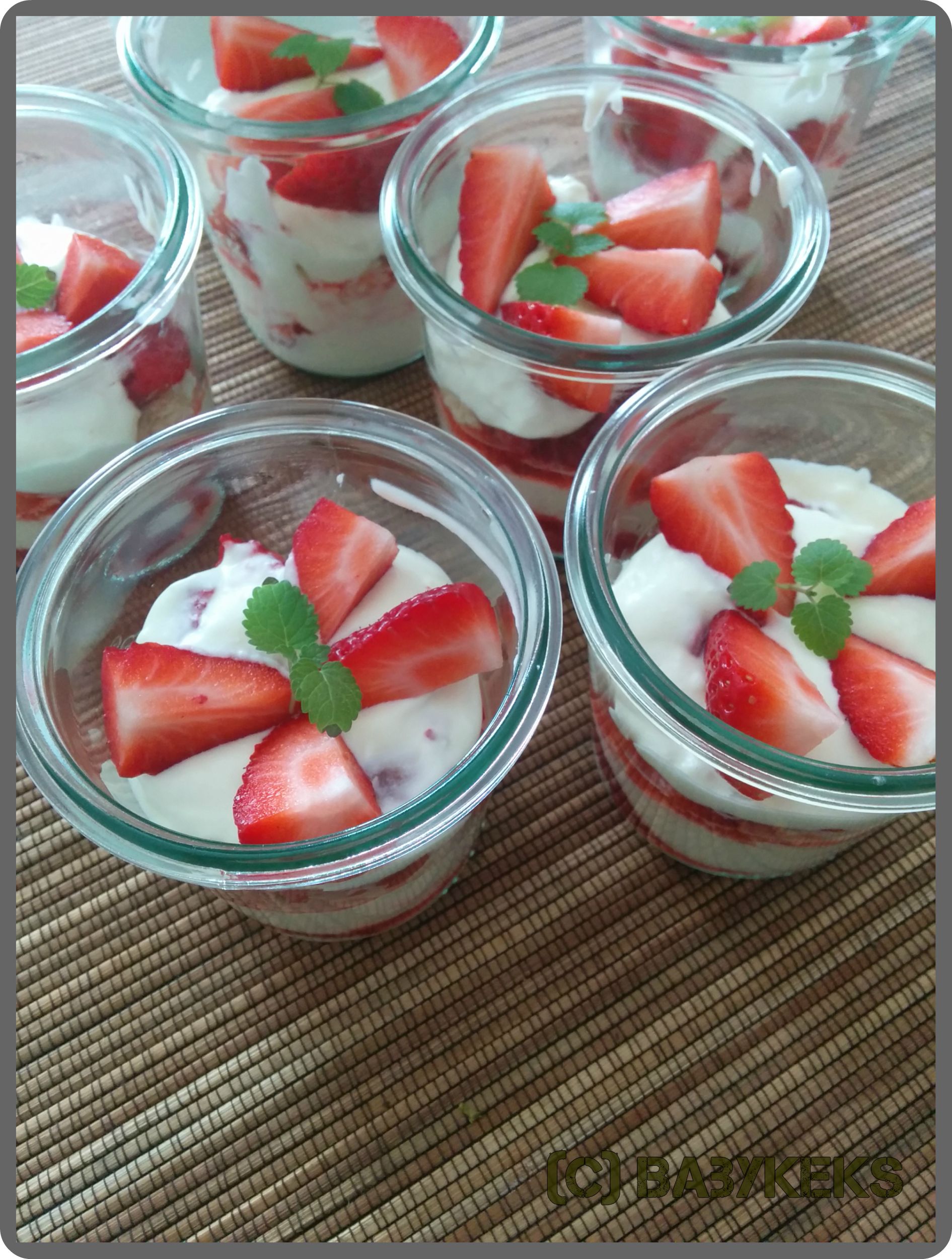 Erdbeere Mascarpone Creme Babykeks