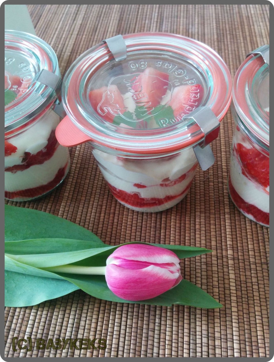 Erdbeere Mascarpone Creme Babykeks